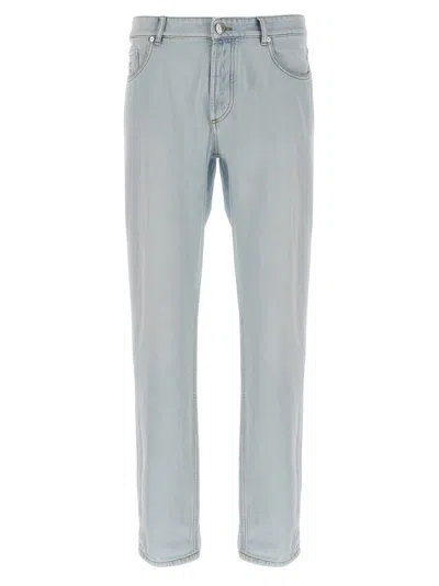 Brunello Cucinelli Denim Jeans In Light Blue