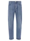 Brunello Cucinelli Five-pocket Denim Trousers In Blue