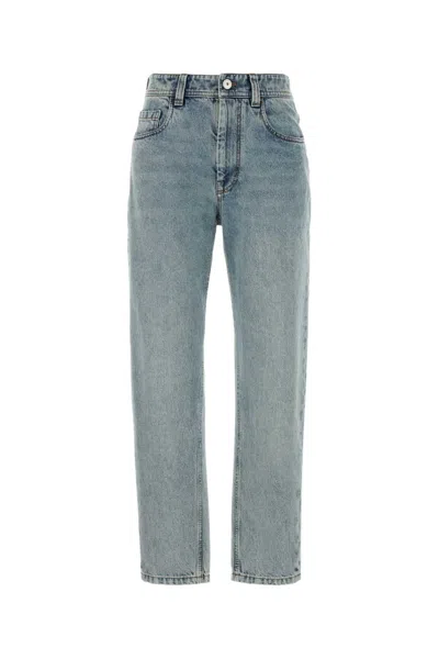 Brunello Cucinelli Denim Pants In Blue