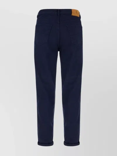 Brunello Cucinelli Denim Jeans With Belt Loops And Foldable Hemline