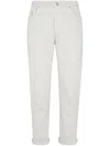 Brunello Cucinelli Logo-patch Tapered Trousers