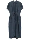 Brunello Cucinelli Denim Maxi Dress In Blue