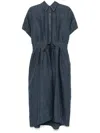Brunello Cucinelli Denim Maxi Dress In Blue