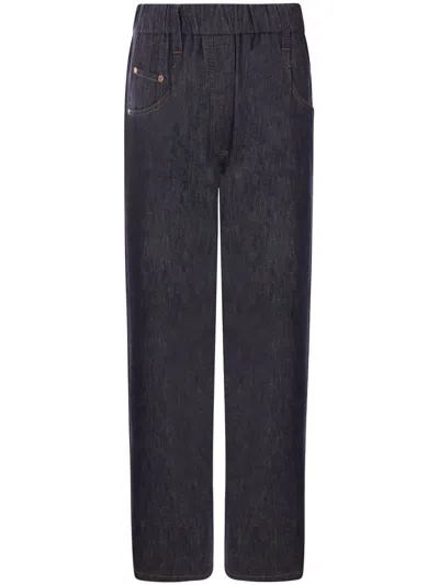 Brunello Cucinelli Denim Pants In Blue