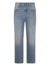 Brunello Cucinelli Blue Cotton Denim Jeans In Blue