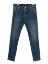 Brunello Cucinelli Whiskering-effect Jeans In Blue