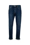 Brunello Cucinelli Mid-rise Tapered Jeans In Black