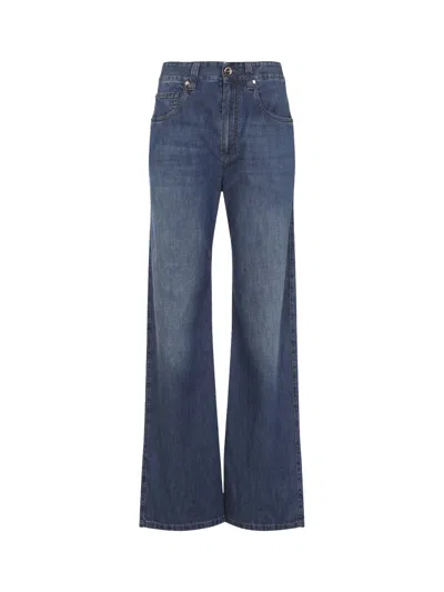 Brunello Cucinelli Denim Pants Dark Blue