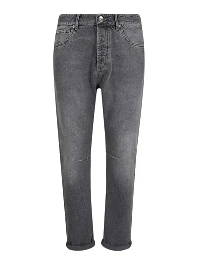 Brunello Cucinelli Denim Pants In Grey