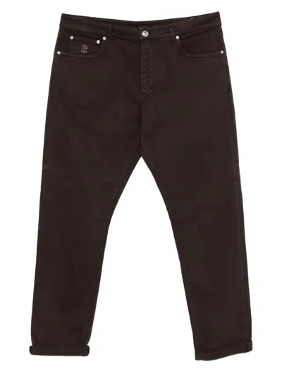 BRUNELLO CUCINELLI FIVE-POCKET STRAIGHT LEG JEANS