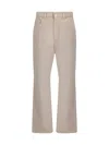Brunello Cucinelli Denim Pants In Warm White