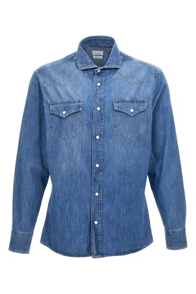 BRUNELLO CUCINELLI DENIM SHIRT