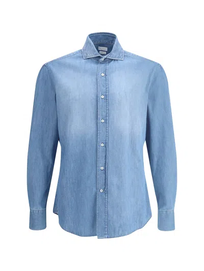 BRUNELLO CUCINELLI DENIM SHIRT