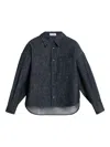 Brunello Cucinelli Denim Shirt In Blue