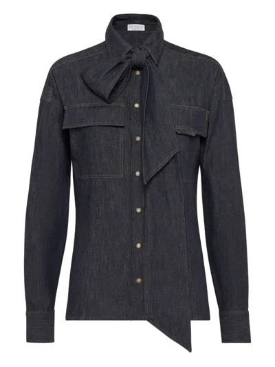 BRUNELLO CUCINELLI DENIM SHIRT