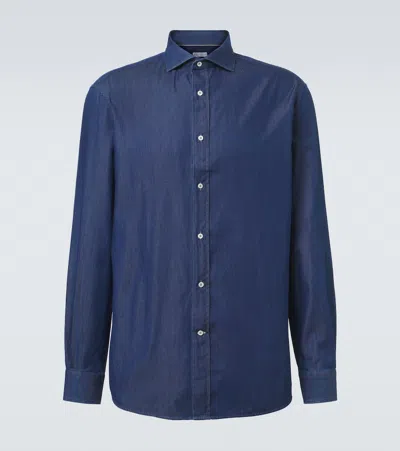 BRUNELLO CUCINELLI DENIM SHIRT