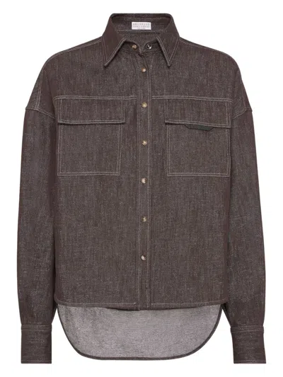BRUNELLO CUCINELLI BRUNELLO CUCINELLI DENIM SHIRT