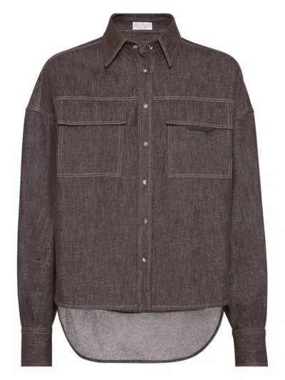 BRUNELLO CUCINELLI BRUNELLO CUCINELLI DENIM SHIRT