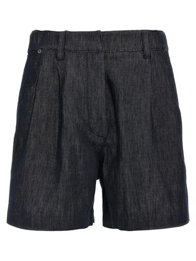 Brunello Cucinelli Denim Shorts Bermuda And Short In Blue