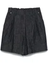 Brunello Cucinelli Denim Shorts In Black