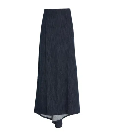 Brunello Cucinelli Denim Skirts In Blue