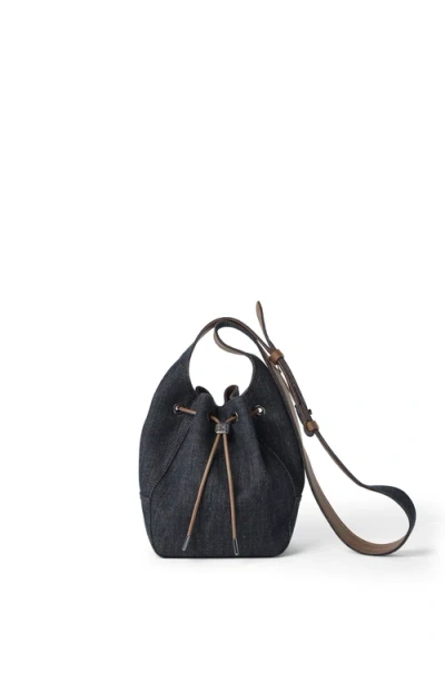 BRUNELLO CUCINELLI BRUNELLO CUCINELLI DENIM SMALL BC DUO BUCKET BAG