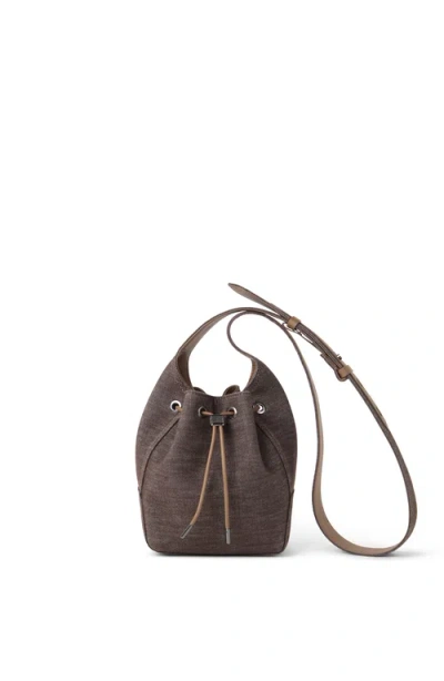 BRUNELLO CUCINELLI BRUNELLO CUCINELLI DENIM SMALL BC DUO BUCKET BAG