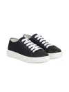 Brunello Cucinelli Denim Sneakers In Black