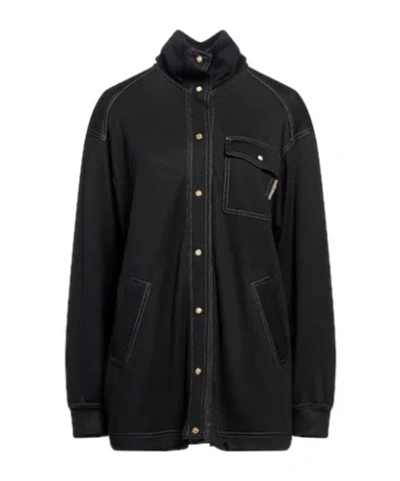 Brunello Cucinelli Denim Style Long Sleeve Shirt In Black