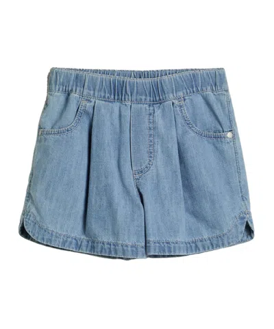 Brunello Cucinelli Denim Track Shorts In Blue