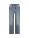 Brunello Cucinelli Blue Cotton Denim Jeans In Blue