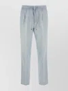 Brunello Cucinelli Denim Trousers With Back Pockets And Elastic Waistband