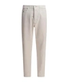 Brunello Cucinelli Denim Trousers With Pockets And Loops In Neutral