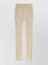 Brunello Cucinelli Denim Trousers With Belt Loops And Pockets In Neutral