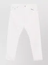 Brunello Cucinelli Denim Trousers With Belt Loops And Rolled Cuffs In White