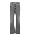 Brunello Cucinelli Looped Waistband Five Pockets Contrast Stitching In Gray