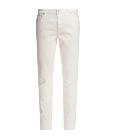 BRUNELLO CUCINELLI BRUNELLO CUCINELLI LOGO EMBROIDERED STRAIGHT-LEG JEANS
