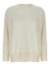 Brunello Cucinelli Cashmere Knit With Shiny Detail Clothing In Neutral