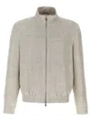 Brunello Cucinelli Linen And Wool Bomber Jacket