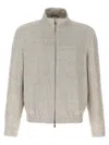 Brunello Cucinelli Linen And Wool Bomber Jacket