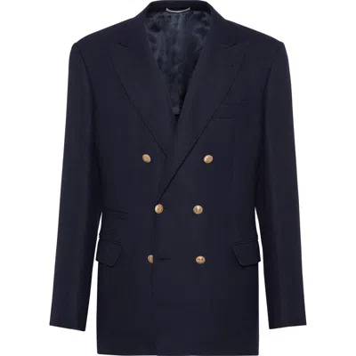 Brunello Cucinelli Diagonal Deconstructed Blazer