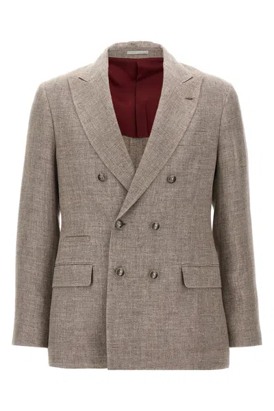 BRUNELLO CUCINELLI BRUNELLO CUCINELLI DIAGONAL DECONSTRUCTED BLAZER