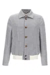 Brunello Cucinelli Diagonal Jacket Casual Jackets And Parka Gray