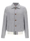 Brunello Cucinelli Angled Long Sleeves Jacket In Gray
