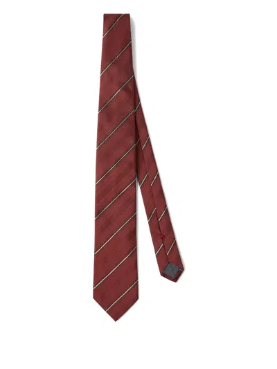 Brunello Cucinelli Diagonal-stripe Silk Tie