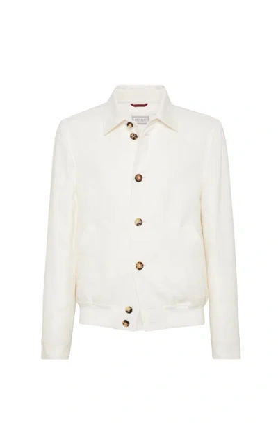 BRUNELLO CUCINELLI BRUNELLO CUCINELLI DIAGONAL TWILL JACKET