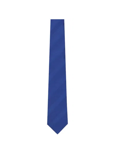 Brunello Cucinelli Diagonal-stripe Tie In Blue