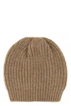 Brunello Cucinelli Soft Ribbed Knit Cap In Brown