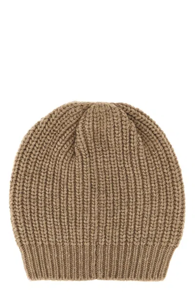 Brunello Cucinelli 'diamante' Cap In Sand