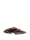 Brunello Cucinelli `diamante` Scarf In Brown